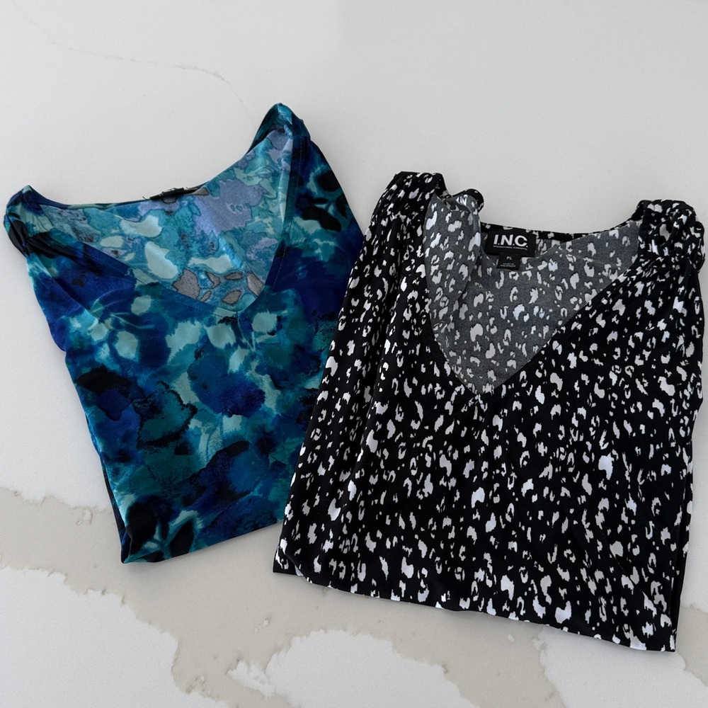 INC International Concepts Patterned Tops - Set of 2